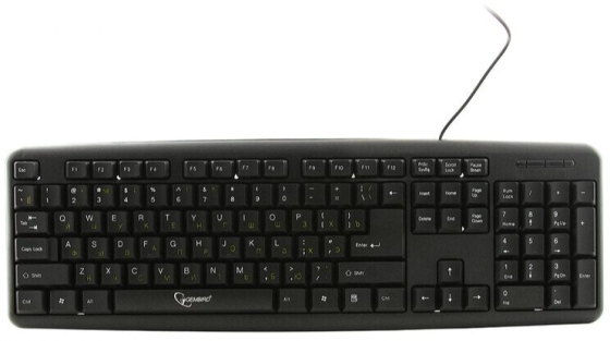 Клавиатура Gembird Kb-8320u-Bl, Usb, черный тип подключения: проводная, интерфейс: Usb (арт-3534) Макеевка
