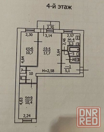 3к кв Бутовский поворот Продается с мебелью и техникой. Макеевка - изображение 1