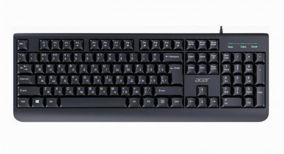 Клавиатура Acer Okw400, проводная, Usb, черный (Zl. Kbdee.01c) (арт-5677) Макеевка