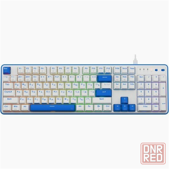 Клавиатура Redragon Faye Pro Ru, Rgb, белый-синий (72257) (арт-4786) Донецк - изображение 1