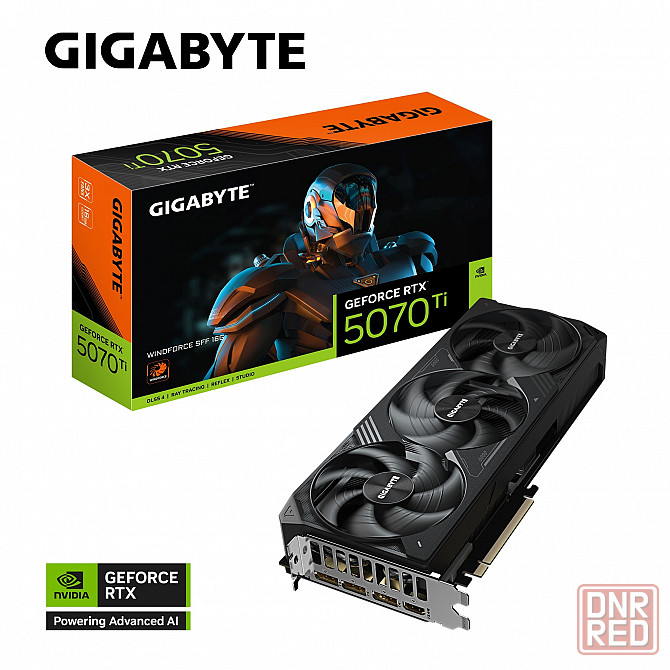 Видеокарта Gigabyte Geforce Rtx 5070 Ti Windforce Sff 16gb (Gv-N507twf3-16gd) (арт-3122) Донецк - изображение 1