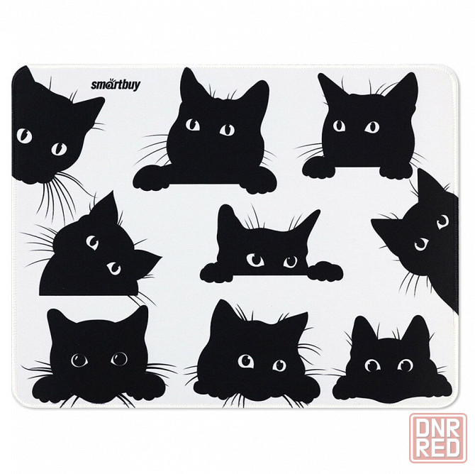 Коврик для мыши Smartbuy Cat-1, 360*270*3мм, ткань+резиновая основа, 365523 (арт-4832) Макеевка - изображение 1