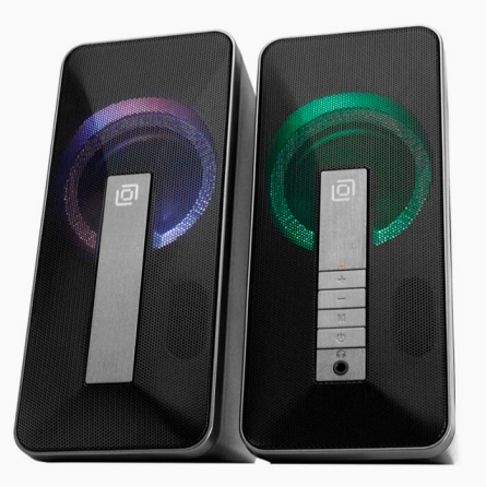 Колонки Bluetooth Oklick Ok-130, 2.0, Rgb-подстветка, черный (1458495) (арт-8934) Донецк