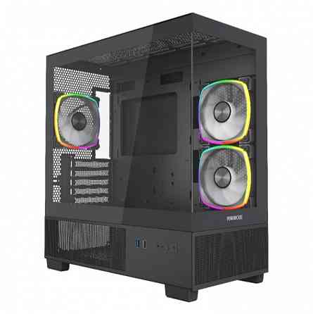 Компьютерный корпус Powercase Vision Micro M3b Tg Argb Black (Cvmmb-A3) (арт-4031) Макеевка