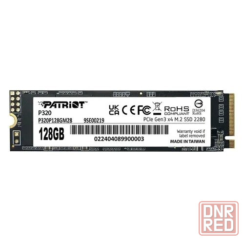 Ssd накопитель Patriot P320 P320p128gm28 128гб, M.2 2280, Pcie 3.0 X4, Nvme, M.2 (арт-4616) Макеевка - изображение 2