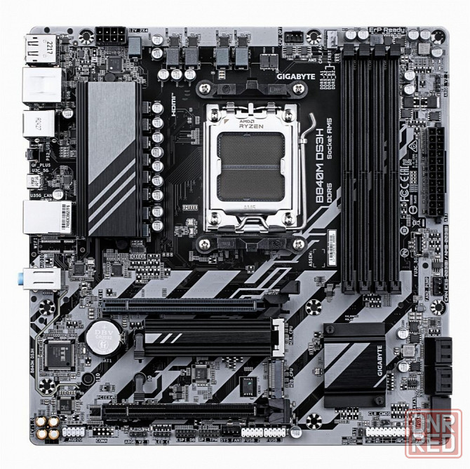 Материнская плата Gigabyte B840m Ds3h, Am5, Amd B840, Micro-Atx, Rtl (B840m Ds3h) (арт-3650) Макеевка - изображение 2