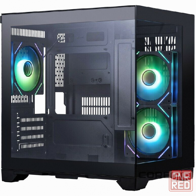 Корпус 1stplayer Megaview Mv5-Tp Argb Black (Mv5-Tp-Bk-2fc7r-1fc7) / Matx / 3x120mm Argb Fans (арт-4 Донецк - изображение 3