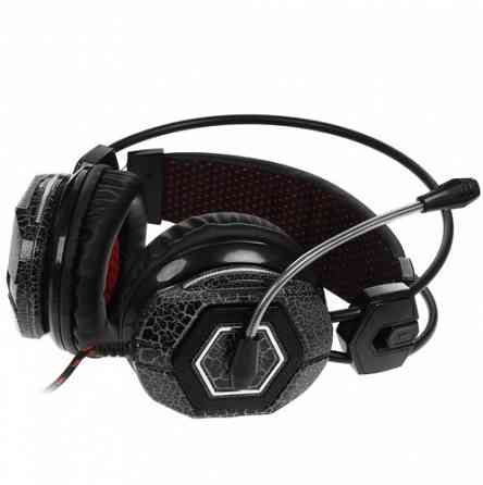 Наушники с микрофоном Oklick Hs-L500g Toxic черный (Hs-L500g) (арт-6530) Донецк