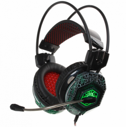 Наушники с микрофоном Oklick Hs-L500g Toxic черный (Hs-L500g) (арт-6530) Донецк