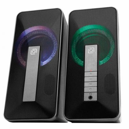 Колонки Bluetooth Oklick Ok-130, 2.0, Rgb-подстветка, черный (1458495) (арт-6737) Макеевка
