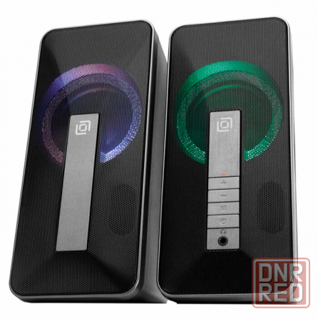 Колонки Bluetooth Oklick Ok-130, 2.0, Rgb-подстветка, черный (1458495) (арт-6737) Макеевка - изображение 2