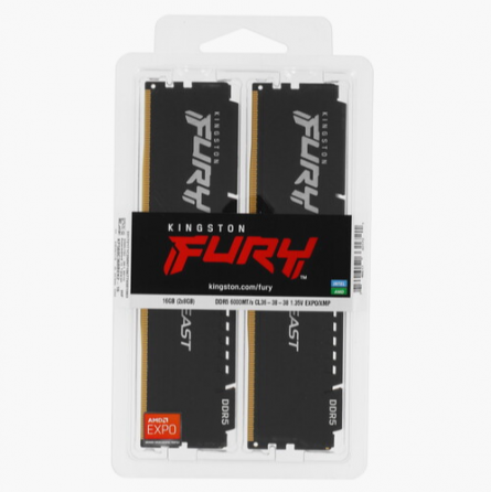 Оперативная память Kingston Fury Beast Black Amd [Kf560c36bbek2-16] 16 гб (арт-9478) Донецк
