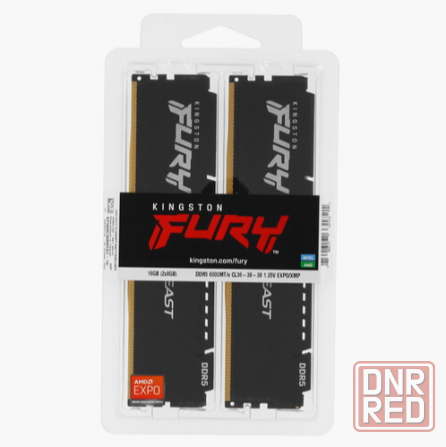Оперативная память Kingston Fury Beast Black Amd [Kf560c36bbek2-16] 16 гб (арт-9478) Донецк - изображение 4