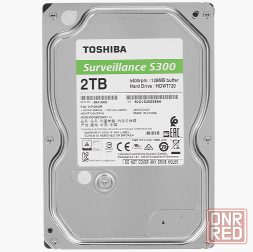 2 тб жесткий диск Toshiba S300 Surveillance [Hdwt720uzsva] (арт-1785) Донецк - изображение 1