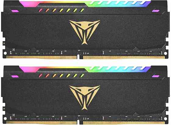 Оперативная память Ddr4 2x16gb 3200mhz Patriot Pvsr432g320c8k Viper Steel Rgb Rtl Gaming Pc4-25600 C Макеевка