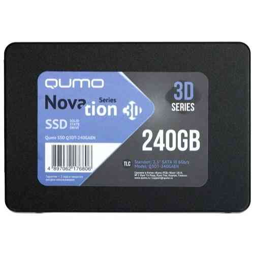 Ssd твердотельный накопитель 2.5" 240gb Sata3 Qumo Novation Tlc 3d, Oem (Q3dt-240gaen Oem) (7.0 Mm, Донецк