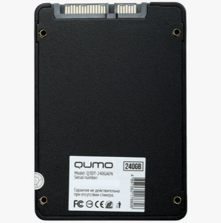 Ssd твердотельный накопитель 2.5" 240gb Sata3 Qumo Novation Tlc 3d, Oem (Q3dt-240gaen Oem) (7.0 Mm, Донецк