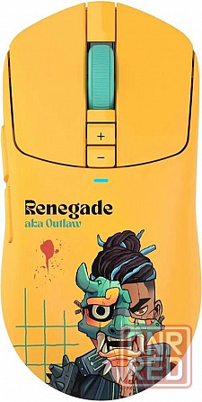 Мышь A4tech Bloody R72 Ultra желтый оптическая 20000dpi беспров. Usb-C 6but (арт-9120) Макеевка - изображение 1