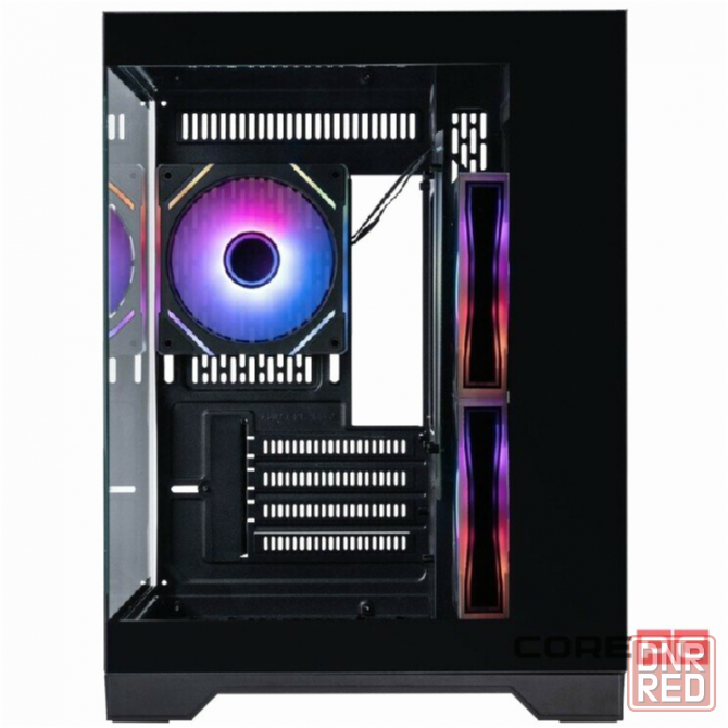 Корпус 1stplayer Megaview Mv5-Tp Argb Black (Mv5-Tp-Bk-2fc7r-1fc7) / Matx / 3x120mm Argb Fans (арт-8 Макеевка - изображение 4