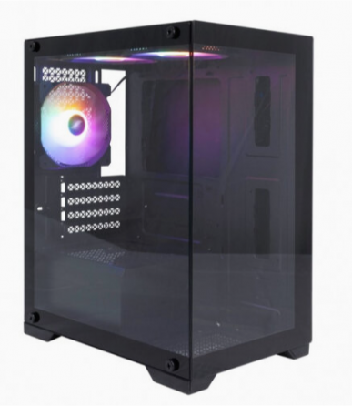 Корпус 1stplayer Miku Mi2 Black (Mi2-Bk-3f1) / Matx / 3x120mm Led Fans (арт-5430) Макеевка