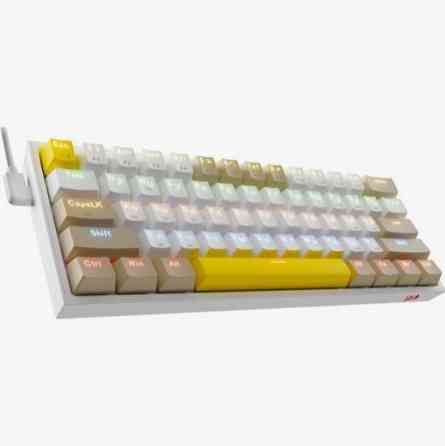 Клавиатура Redragon Fizz Ru (Sw +Red) механическая белый (72596) (арт-2425) Макеевка