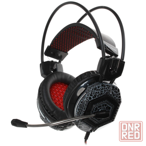 Наушники с микрофоном Oklick Hs-L500g Toxic черный (Hs-L500g) (арт-9228) Макеевка - изображение 2