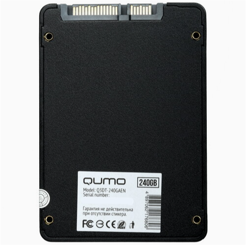 Ssd твердотельный накопитель 2.5" 240gb Sata3 Qumo Novation Tlc 3d, Oem (Q3dt-240gaen Oem) (7.0 Mm, Макеевка