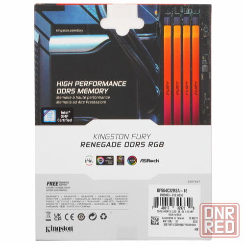 Оперативная память Ddr5 Kingston Fury Renegade Silver Rgb [Kf564c32rsa-16] 16 гб, 6000mhz (арт-2552) Макеевка - изображение 3