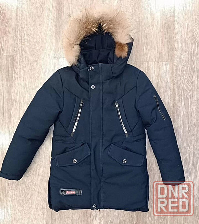 Зимняя удлинëнная куртка на рост 140 Донецк - изображение 1