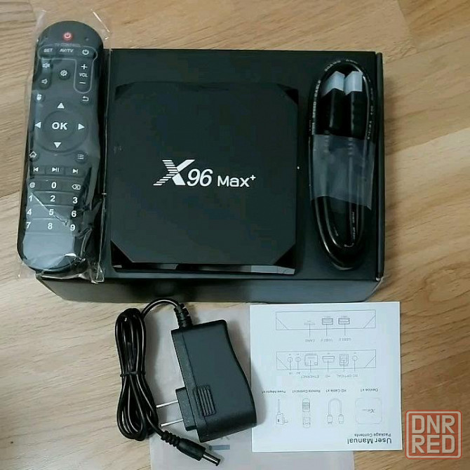Мощная приставка X96max plus 4/32 SlimBox android tv идеал,комплект Донецк - изображение 1