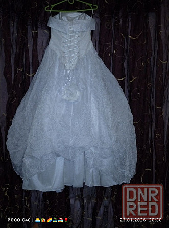 продам свадебное платье 12000 р одевалось 1 раз в подарок накидка Донецк - изображение 3