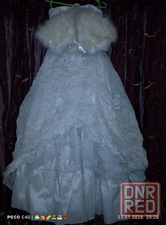 продам свадебное платье 12000 р одевалось 1 раз в подарок накидка Донецк - изображение 4