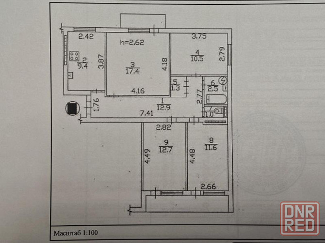 Продаётся 4-комнатная квартира, Калининский район Донецк - изображение 10