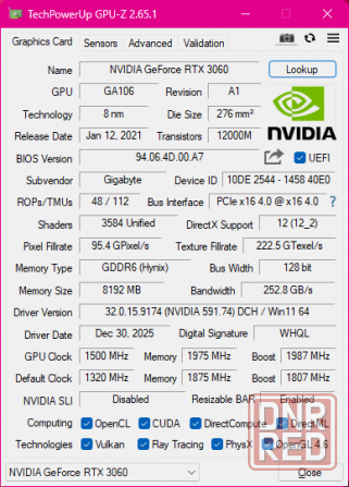 Продам RTX 3060 8 GB Gigabyte Eagle Донецк - изображение 2