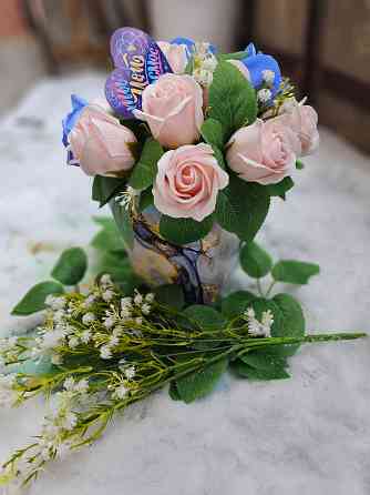 Мыльные букеты,наборы из сладостей Макеевка