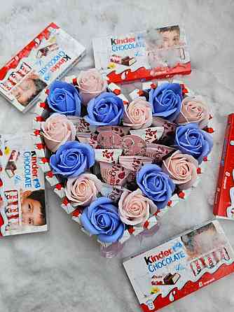 Мыльные букеты,наборы из сладостей Макеевка