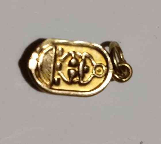 Подвеска жук скарабей 0.98 грамм 585 проба Донецк