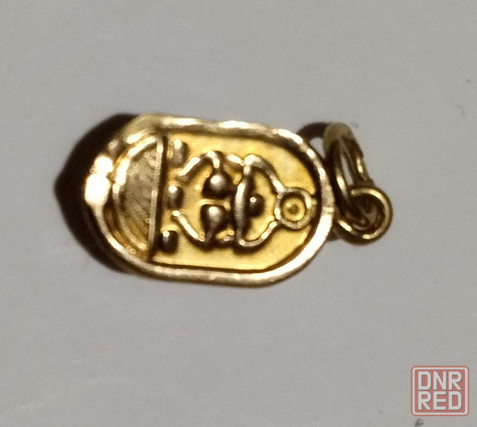 Подвеска жук скарабей 0.98 грамм 585 проба Донецк - изображение 2