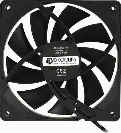 Вентилятор для корпуса Id-Cooling 120x120mm 3pin 1250rpm Black (Fl-12025k) (арт-3738) Донецк