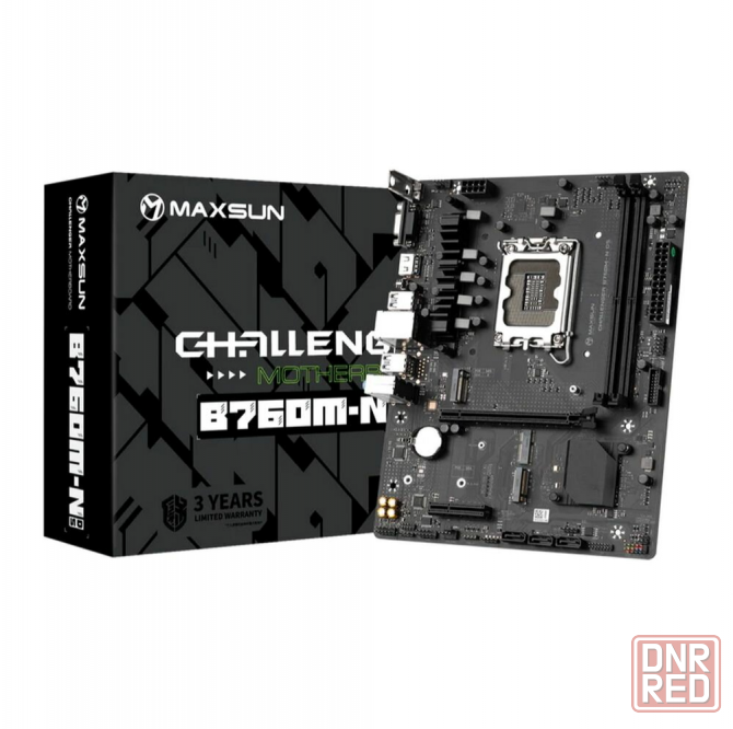 Материнская плата Maxsun Ms-Challenger B760m-N D5 1700, B760, 2xddr5, Matx, Rtl (арт-1754) Макеевка - изображение 1