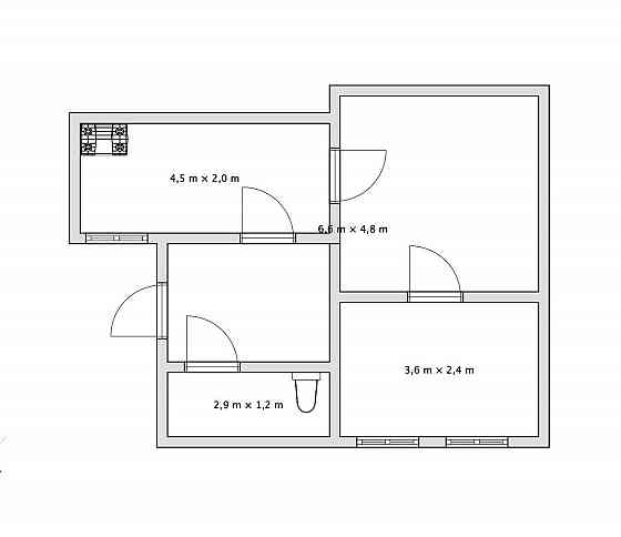 Продаётся 2-х комн.квартира 44 кв.м. Мариуполь