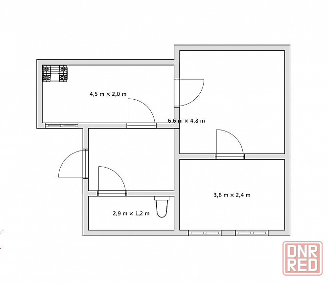 Продаётся 2-х комн.квартира 44 кв.м. Мариуполь - изображение 6