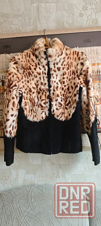 Продам натуральную замшевую куртку с мехом рыси Донецк - изображение 1