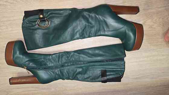 Сапоги кожаные демисизон Донецк