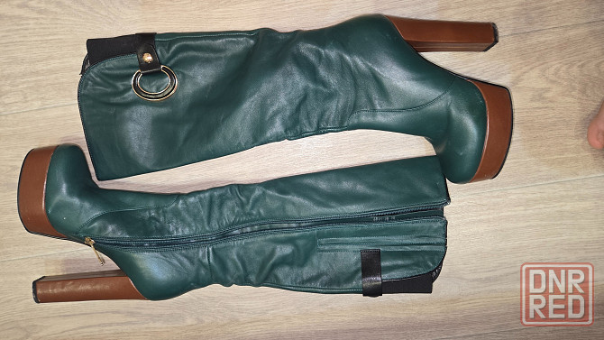 Сапоги кожаные демисизон Донецк - изображение 3