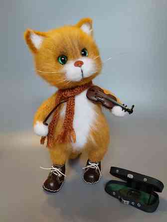 Котики вязаные ручная работа 30 см Донецк