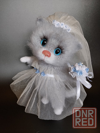 Котики вязаные ручная работа 30 см Донецк - изображение 1