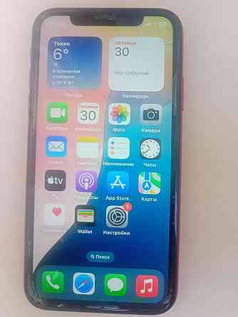 iPhone Xr, 64 гб с кожаным чехлом-книжкой на магнитах . Донецк