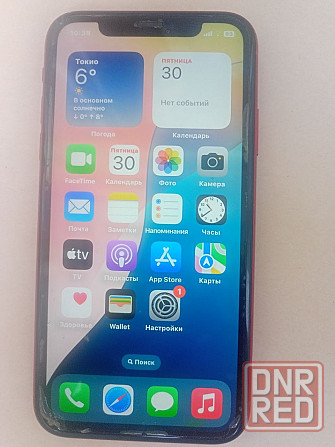 iPhone Xr, 64 гб с кожаным чехлом-книжкой на магнитах . Донецк - изображение 1