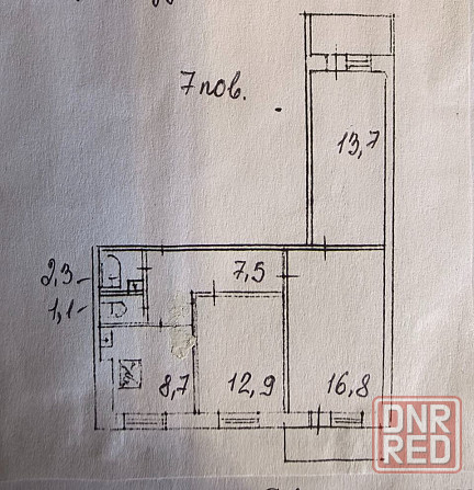 Продажа Крупногабаритной 3х Ком.Квартиры в Пролетарском районе! Ул. Раздольная! Документы Готовы! Донецк - изображение 8